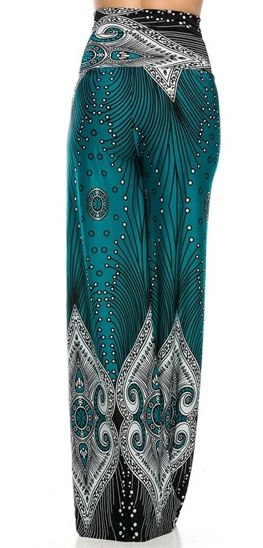 turquoise palazzo pants